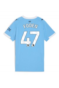 Fotbalové Dres Manchester City Phil Foden #47 Dámské Domácí Oblečení 2025-26 Krátký Rukáv